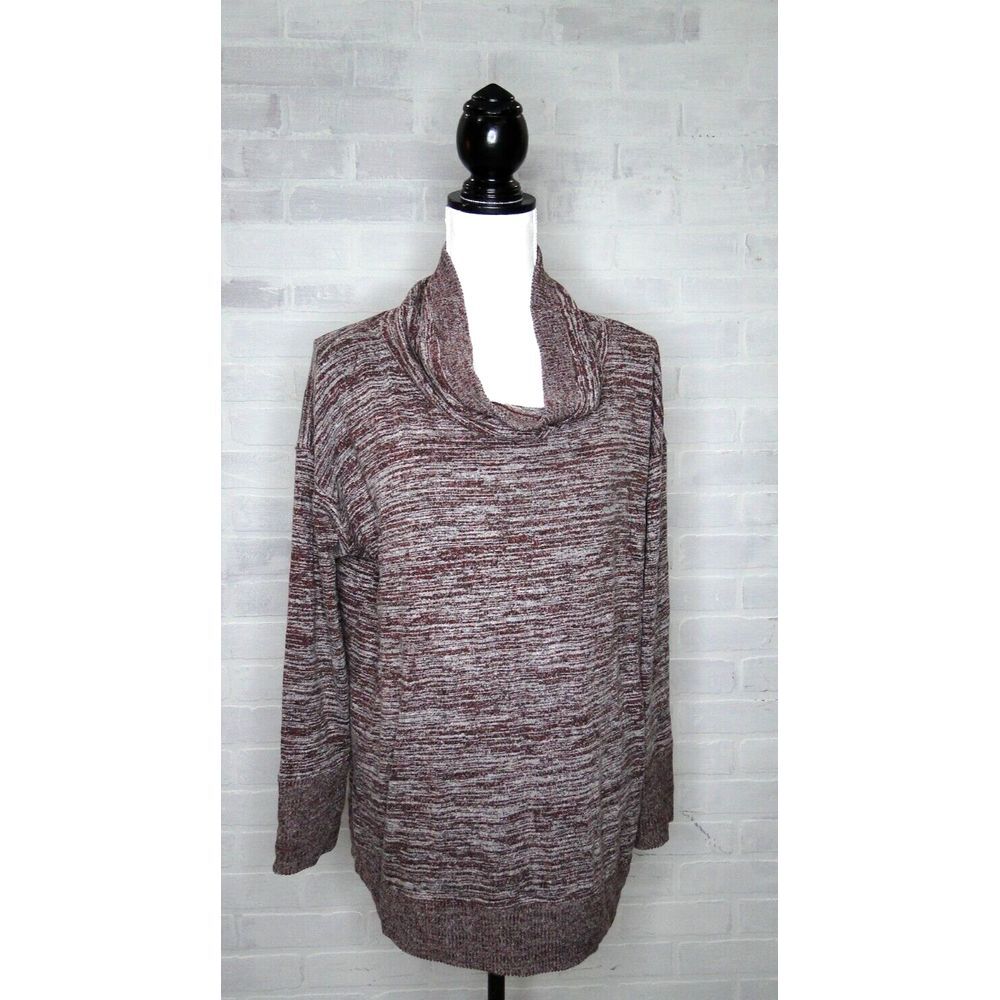 Talbots Light Soft Cowl Neck Tunic Sweater Purple Women's Plus Size 1X - Picture 1 of 8